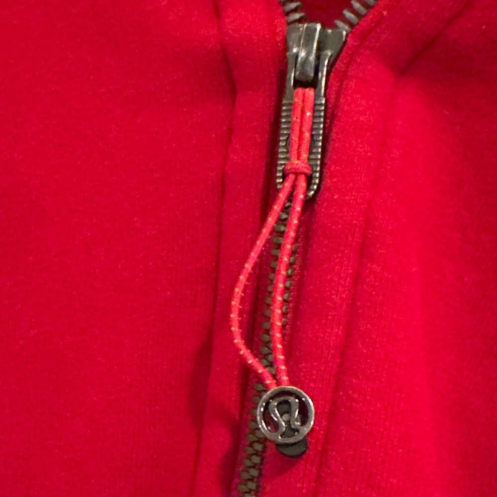 Red Women's Zip-Front Top